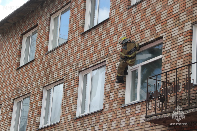 В Новосибирске прошли пожарно-тактические занятия