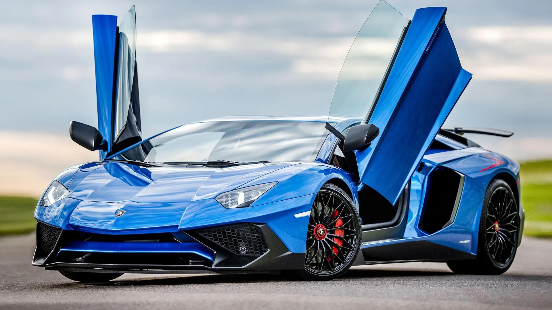 Lamborghini Aventador lp700 голубой