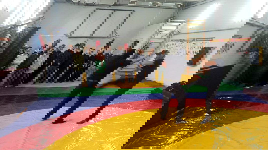 В расположении ОМОН «Вятич» побывали учащиеся средней общеобразовательной школы поселка Вахруши