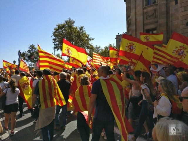 Во время референдума в Каталонии