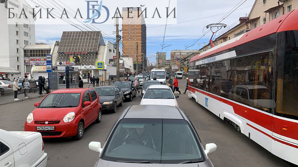 В центре Улан-Удэ в вечерний час пик не ходили трамваи