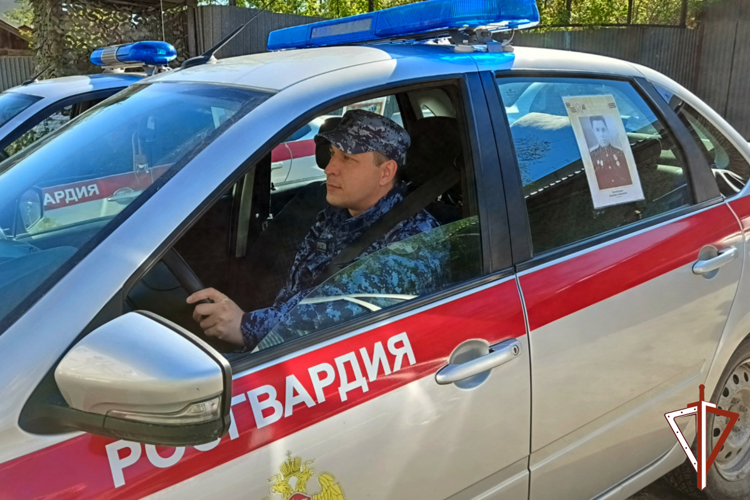 Росгвардейцы в Зауралье присоединились к патриотической акции «Бессмертный автополк» (видео)