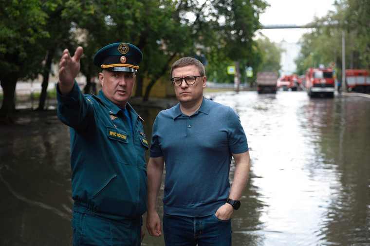 Текслер во время инспекции в Ленинском районе