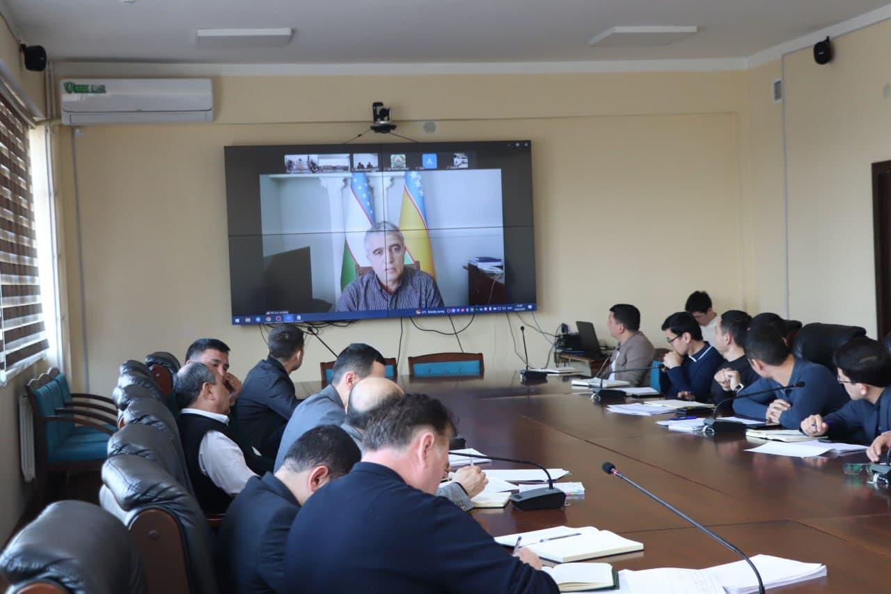 Видеоконференция главы Минводхоза Узбекистана