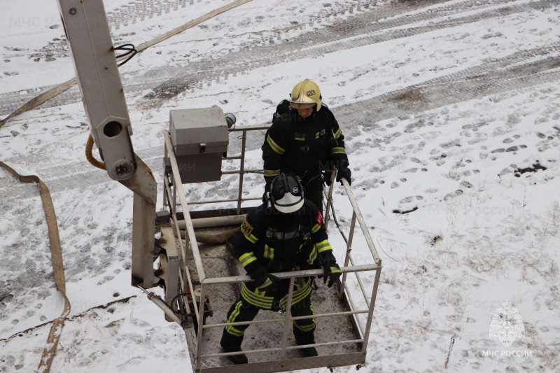 Пожарно-тактические учения на Комбинате технических тканей