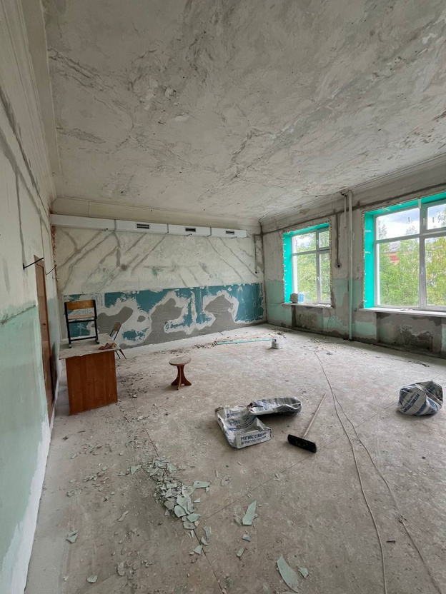 В лицее имени Шпагина идут масштабные ремонтные работы