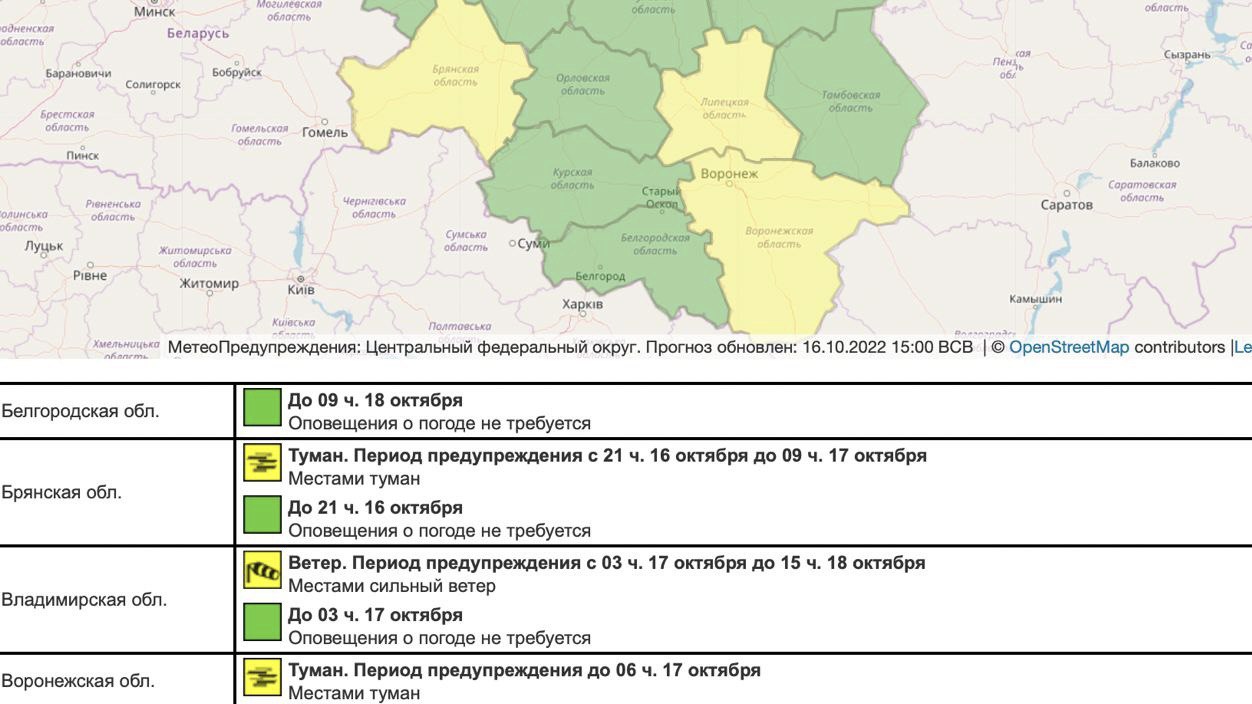 Результаты выборов в воронежской области