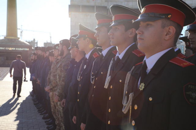 Открытие выставки «Защита суверенитета Российского государства. История и современность» на территории Чеченской Республики