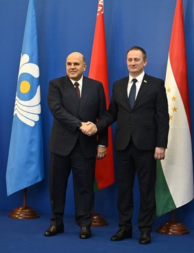 Михаил Мишустин с Премьер-министром Республики Беларусь Александром Турчиным