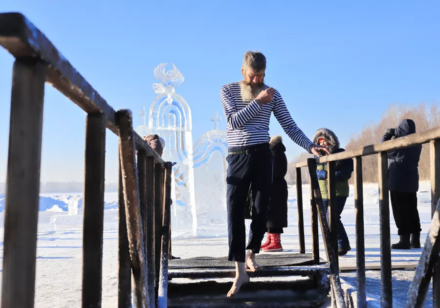 Крестный ход 2024 год. Крещение. 