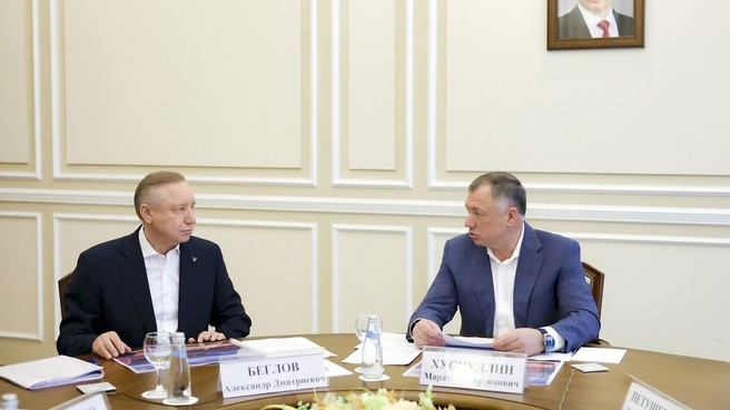 Марат Хуснуллин провёл встречу с губернатором Александром Бегловым