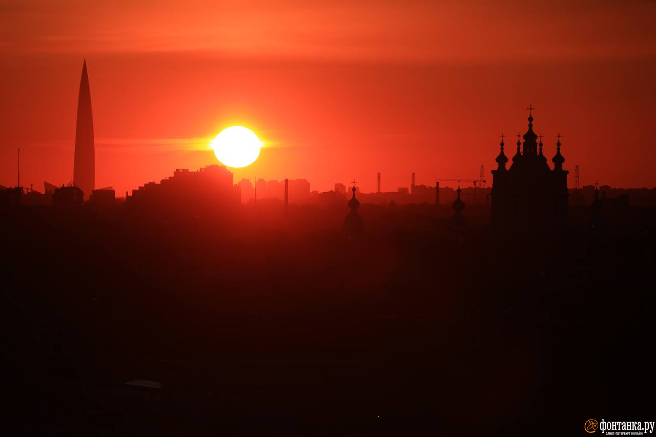 восход солнца в санкт петербурге