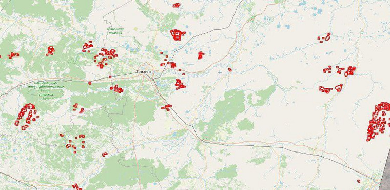 Пожар в тюмени сегодня карта