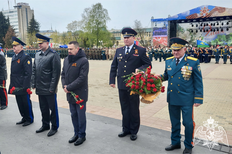 В День Победы представители Росгвардии приняли участие в праздничных мероприятиях