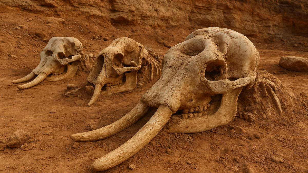 Черепа древних слонов в Кайсэрии