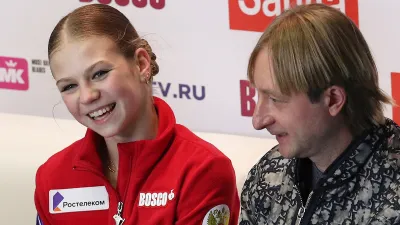 Евгений Плющенко, Александра Трусова / Игнатова