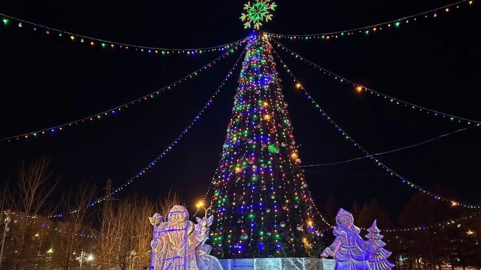 Где в Красноярске установят новогодние елки? Карта