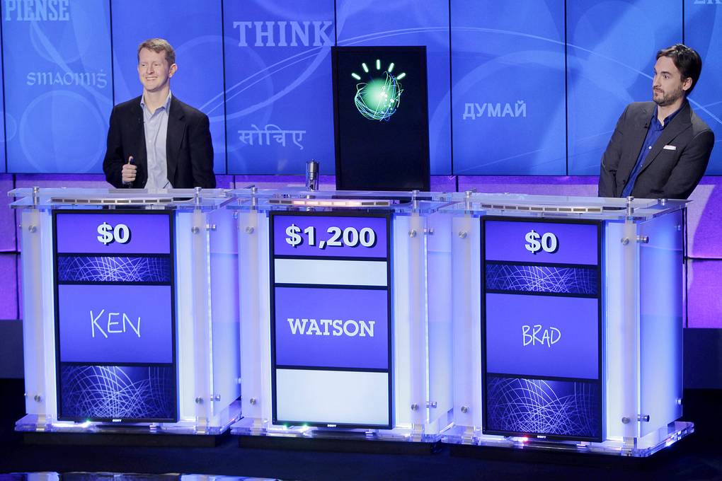 Cуперкомпьютер Watson играет против людей в теле-викторине Jeopardy! AP Photo/Seth Wenig