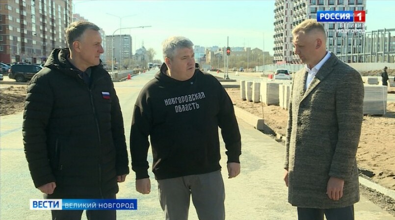 В Великом Новгороде полным ходом идут работы по строительству продолжения улицы Большая Московская