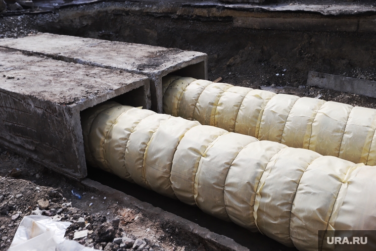 Разное. Курган, трубы, водоснабжение, теплотрасса