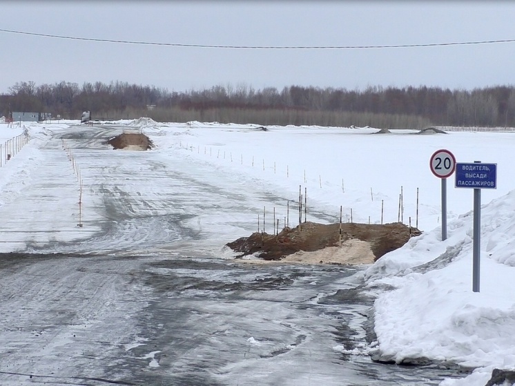 Ледовую переправу через Обь у города Колпашево закроют 6 апреля