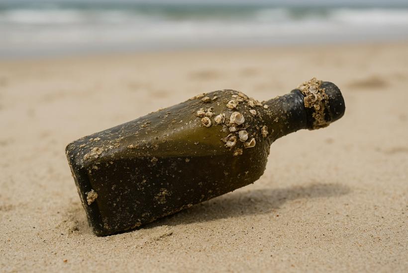 Ведьмина бутылка на пляже