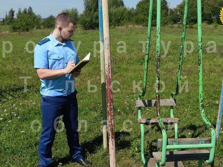 Спортивные и детские площадки в Тепло-Огаревском районе не безопасны