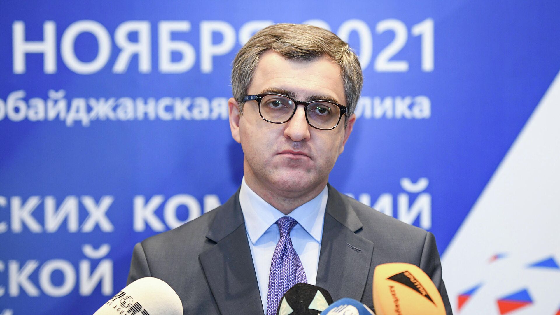 Исполняющий обязанностей главы Азербайджанского фонда поощрения экспорта и инвестиций (AZPROMO) Юсиф Абдуллаев - Sputnik Азербайджан, 1920, 16.05.2025