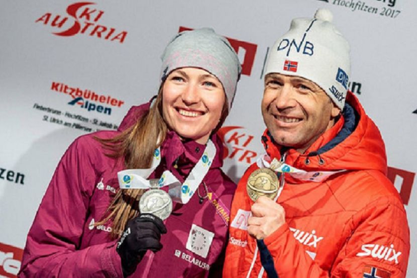 Дарья Домрачева и Уле-Айнар Бьёрндален