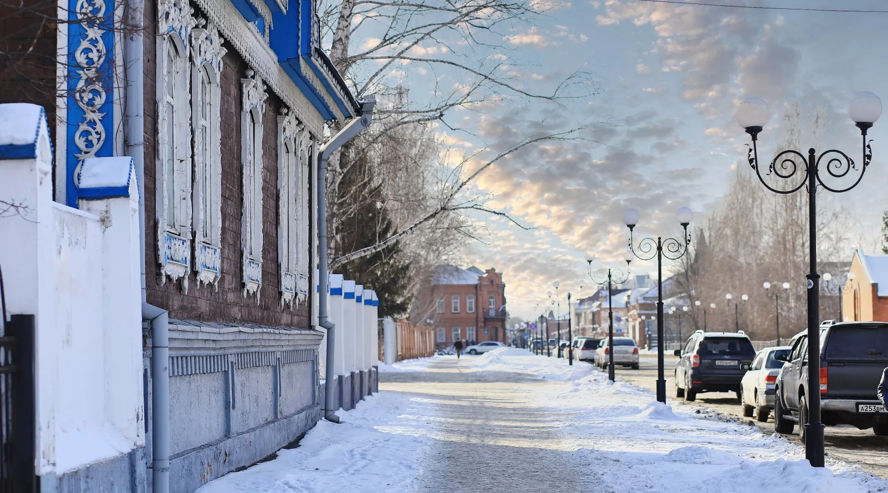 Старый центр. Бийск. Зима.