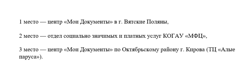 Стало известно, где работает лучший в Кировской области сотрудник МФЦ