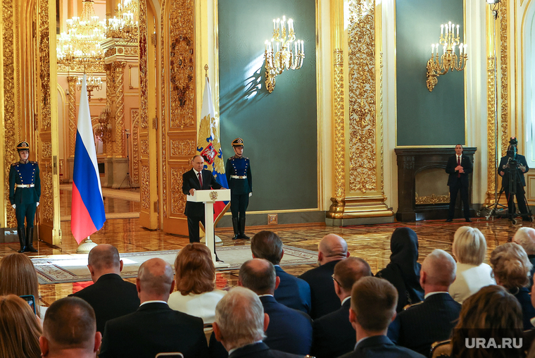 Президент России Владимир Путин на встрече с доверенными лицами. Москва