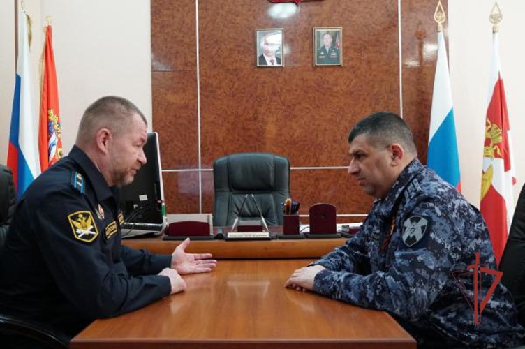 Начальник Управления Росгвардии по Оренбургской области провел рабочую встречу с руководителем Главного управления Федеральной службы судебных приставов по Оренбургской области