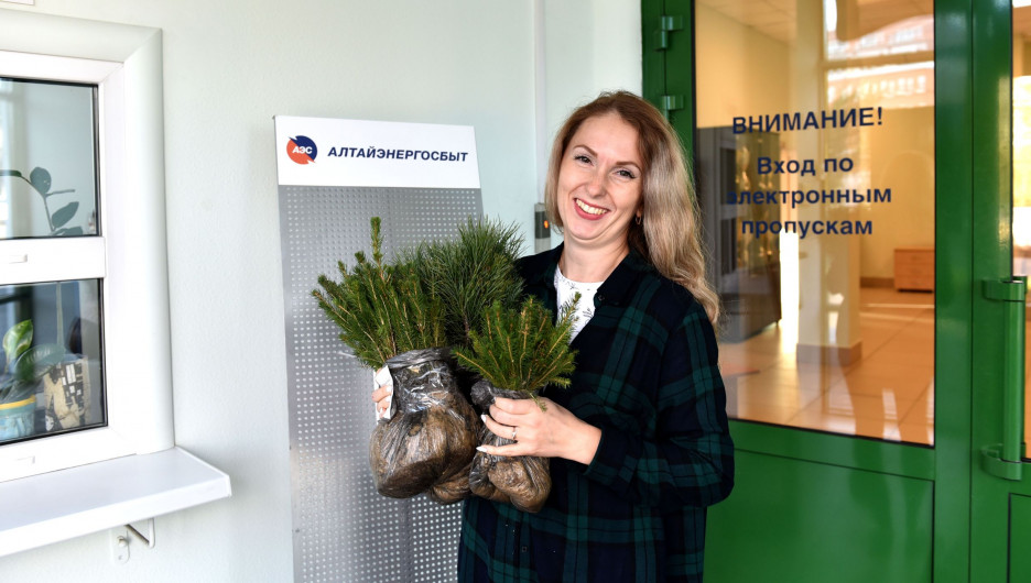 «Алтайэнергосбыт» провел весеннюю акцию «Кедры в добрые руки».