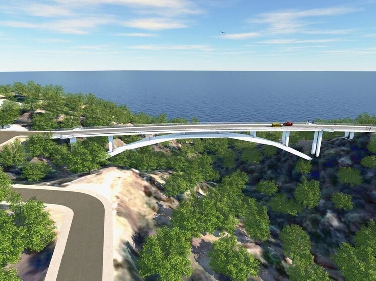 В Крыму построят две дороги со смотровыми площадками и арочный виадук