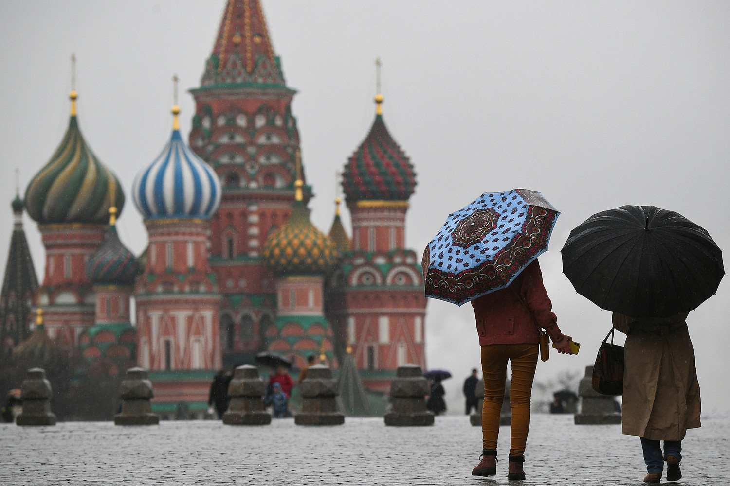 москва во время дождя