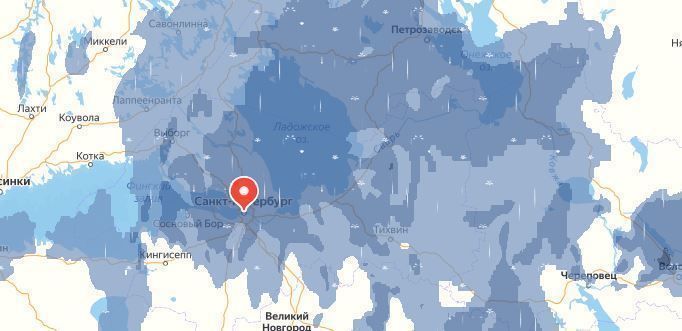 Карта осадков кингисепп онлайн