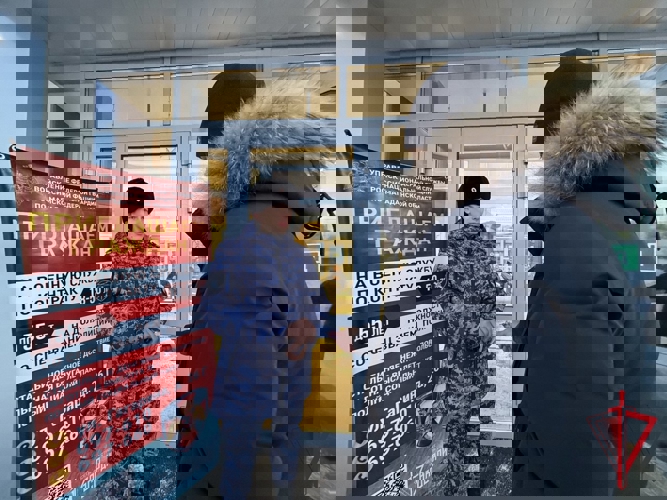 В Магадане Росгвардия развернула мобильные пункты агитации