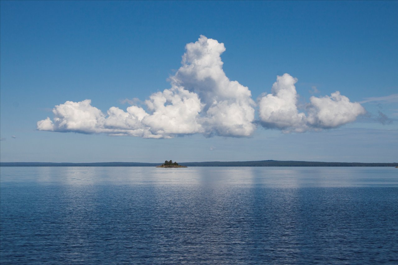 Located in lake onega this tiny