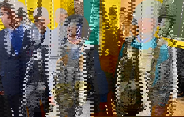 В Мордовии росгвардейцы провели патриотическое мероприятие для школьников