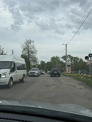 Новая дорога, ведущая к выезду на Кинешму разрушена