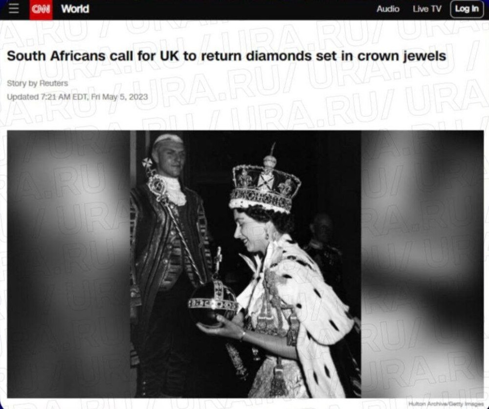 В ЮАР требуют от Великобритании вернуть огромный бриллиант из королевского скипетра