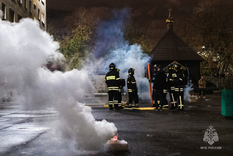 В Свято-Тихоновском гуманитарном университете прошли совместные пожарно-тактические учения