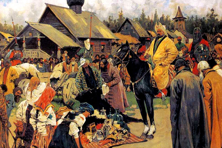 Картина Сергея Иванова «Баскаки» (1909)