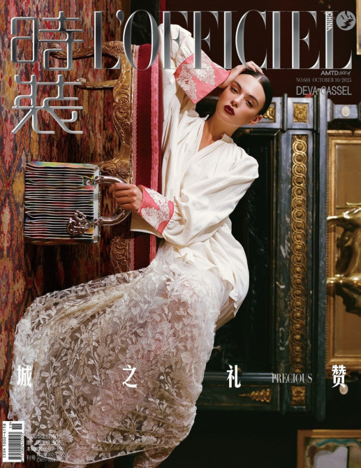 Дева Кассель в журнале L’Officiel, октябрь 2025