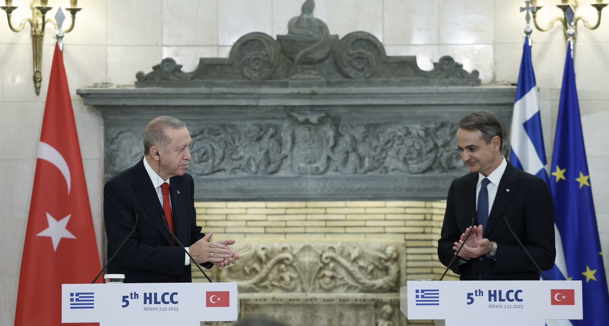 Мицотакис обсудил с Эрдоганом ситуацию на Ближнем Востоке, Украине, Кавказе, а также Кипр