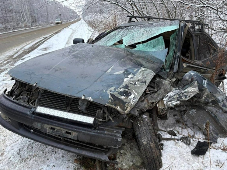 На трассе под Амурском столкнулись две легковушки: пострадали мужчина и женщина