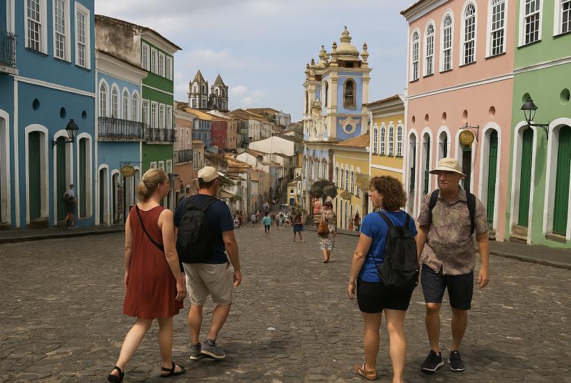 Туристы в Сальвадоре
