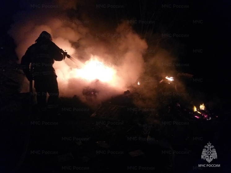В Тарусском округе сгорел дачный дом