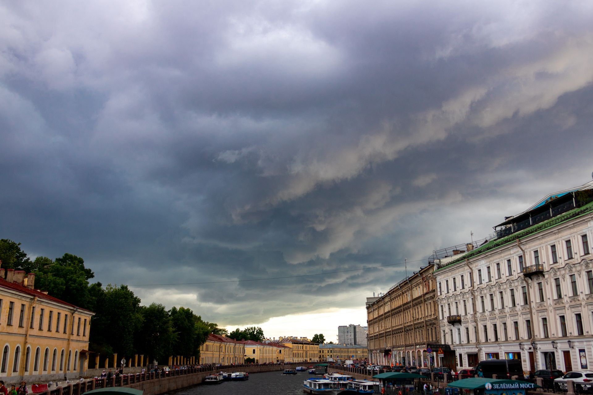 дождь в петербурге фото